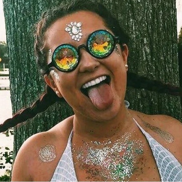 Rainbow Crystal Kaleidoscope Refraction Glasses Spectacles Unisex - Picture 5 of 14